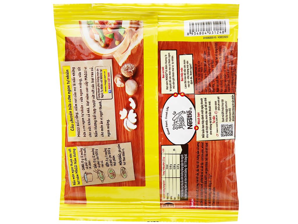 Hạt nêm Chay Nấm Hương Maggi  55g Thùng 150 bịch